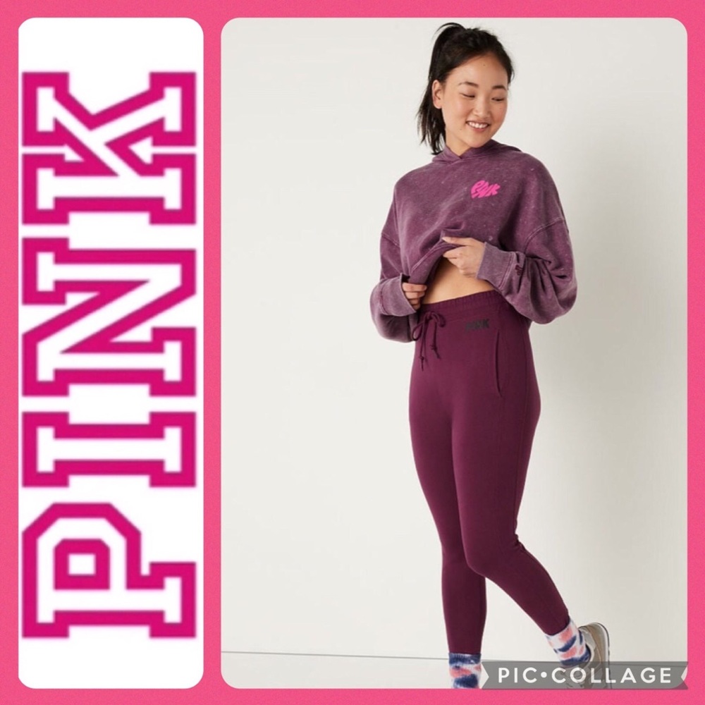 Victoria’s Secret PINK Cotton High Waist Joggers